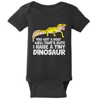 Leopard Gecko Owner I Raise A Tiny Leopard Gecko Baby Bodysuit