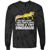 Leopard Gecko Owner I Raise A Tiny Leopard Gecko Tie-Dye Long Sleeve Shirt