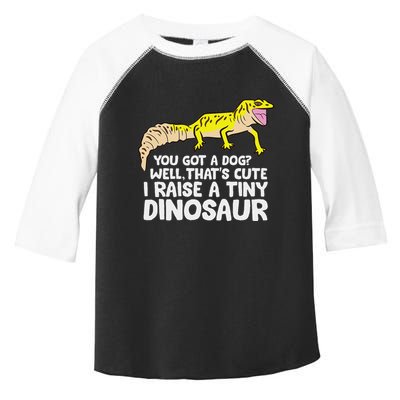 Leopard Gecko Owner I Raise A Tiny Leopard Gecko Toddler Fine Jersey T-Shirt