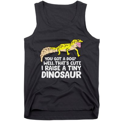 Leopard Gecko Owner I Raise A Tiny Leopard Gecko Tank Top