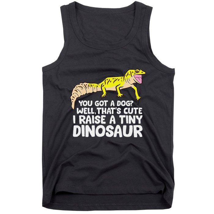 Leopard Gecko Owner I Raise A Tiny Leopard Gecko Tank Top