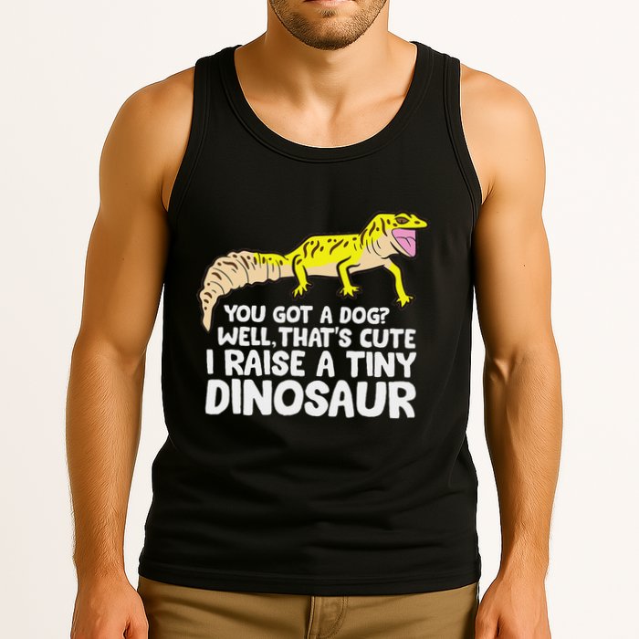 Leopard Gecko Owner I Raise A Tiny Leopard Gecko Tank Top