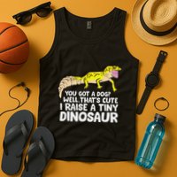 Leopard Gecko Owner I Raise A Tiny Leopard Gecko Tank Top