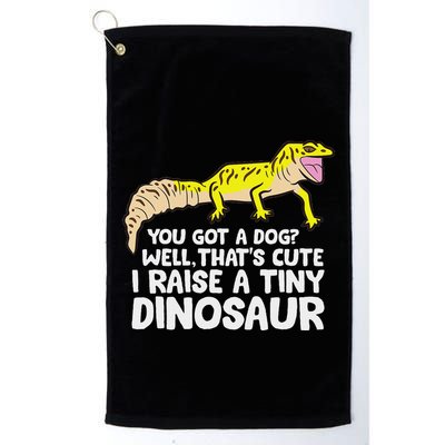 Leopard Gecko Owner I Raise A Tiny Leopard Gecko Golf Towel