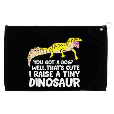 Leopard Gecko Owner I Raise A Tiny Leopard Gecko Grommeted Golf Towel