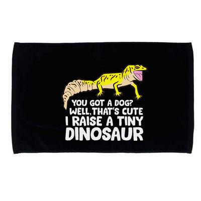 Leopard Gecko Owner I Raise A Tiny Leopard Gecko Microfiber Hand Towel