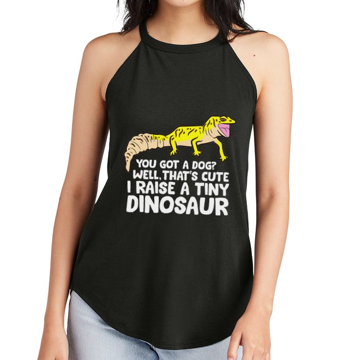 Leopard Gecko Owner I Raise A Tiny Leopard Gecko Women's Perfect Tri Rocker Tank