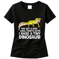 Leopard Gecko Owner I Raise A Tiny Leopard Gecko Womens T-Shirt