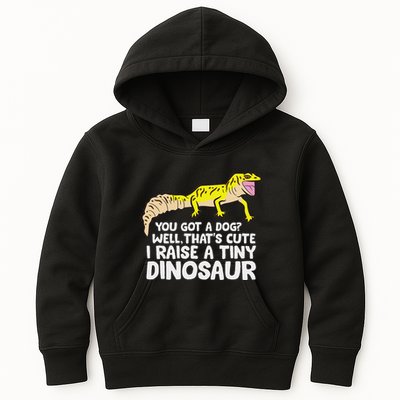 Leopard Gecko Owner I Raise A Tiny Leopard Gecko Kids Hoodie