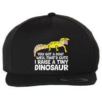 Leopard Gecko Owner I Raise A Tiny Leopard Gecko Wool Snapback Cap
