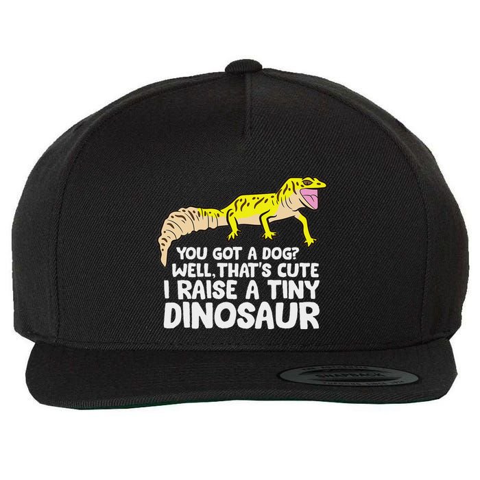 Leopard Gecko Owner I Raise A Tiny Leopard Gecko Wool Snapback Cap