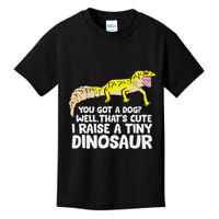 Leopard Gecko Owner I Raise A Tiny Leopard Gecko Kids T-Shirt