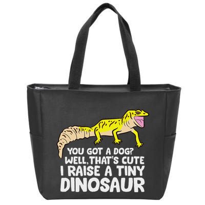 Leopard Gecko Owner I Raise A Tiny Leopard Gecko Zip Tote Bag