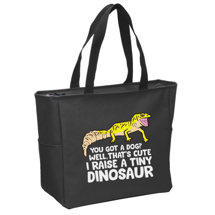 Leopard Gecko Owner I Raise A Tiny Leopard Gecko Zip Tote Bag