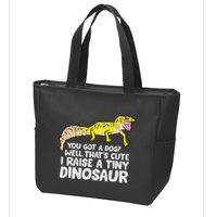 Leopard Gecko Owner I Raise A Tiny Leopard Gecko Zip Tote Bag