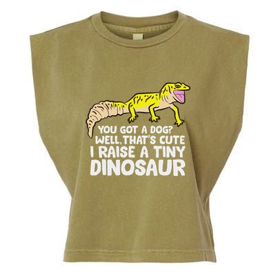 Leopard Gecko Owner I Raise A Tiny Leopard Gecko Garment-Dyed Women's Muscle Tee