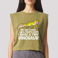 Leopard Gecko Owner I Raise A Tiny Leopard Gecko Garment-Dyed Women's Muscle Tee