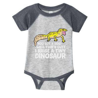 Leopard Gecko Owner I Raise A Tiny Leopard Gecko Infant Baby Jersey Bodysuit