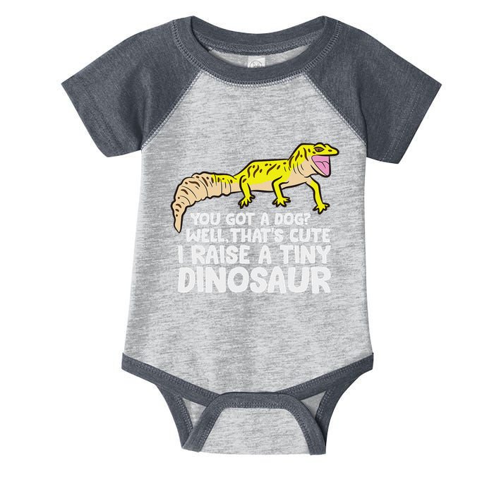 Leopard Gecko Owner I Raise A Tiny Leopard Gecko Infant Baby Jersey Bodysuit
