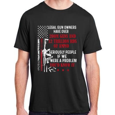 Legal Gun Owners Have Over 200m Guns And 12 Trillion Rds Adult ChromaSoft Performance T-Shirt