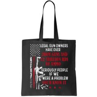 Legal Gun Owners Have Over 200m Guns And 12 Trillion Rds Tote Bag