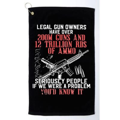 Legal Gun Owners Have Over 200m Guns Golf Towel