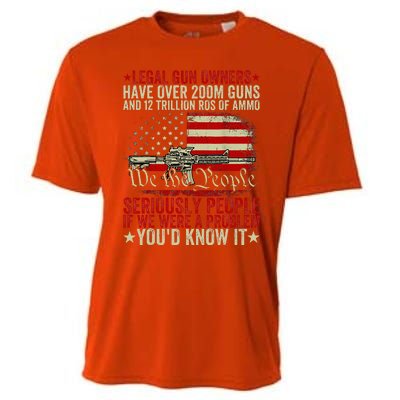 Legal Gun Owners Have Over 200m Guns And 12 Trillion Rds Cooling Performance Crew T-Shirt