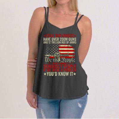 Legal Gun Owners Have Over 200m Guns And 12 Trillion Rds Women's Strappy Tank