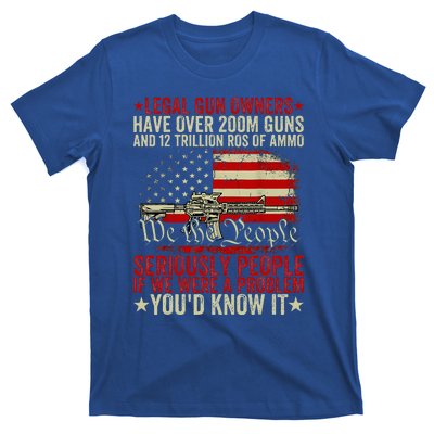 Legal Gun Owners Have Over 200m Guns And 12 Trillion Rds T-Shirt