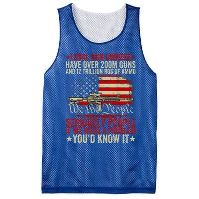 Legal Gun Owners Have Over 200m Guns And 12 Trillion Rds Mesh Reversible Basketball Jersey Tank