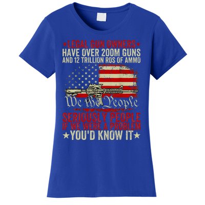 Legal Gun Owners Have Over 200m Guns And 12 Trillion Rds Women's T-Shirt