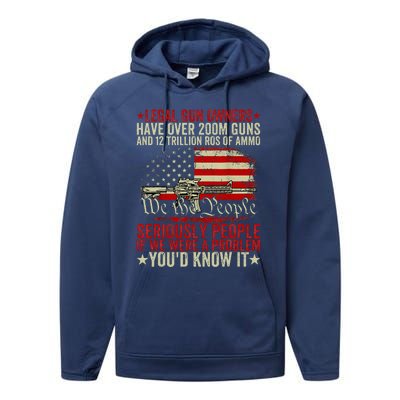 Legal Gun Owners Have Over 200m Guns And 12 Trillion Rds Performance Fleece Hoodie