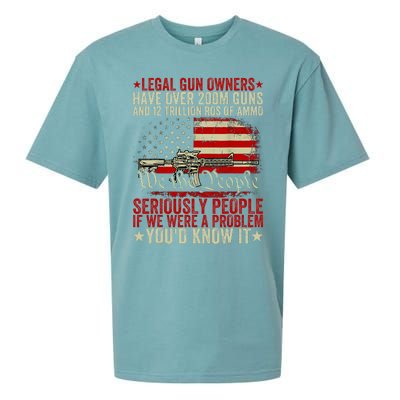 Legal Gun Owners Have Over 200m Guns And 12 Trillion Rds Sueded Cloud Jersey T-Shirt