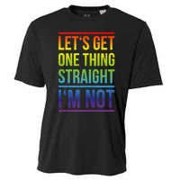 Lets Get One Thing Straight IM Not Lgbtq Rainbow Flag Tank Top Cooling Performance Crew T-Shirt