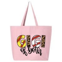 Leopard Gigi Of Both Baseball Softball Grandma Mother's Day 25L Jumbo Tote