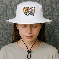 Leopard Gigi Of Both Baseball Softball Grandma Mother's Day Bucket Hat