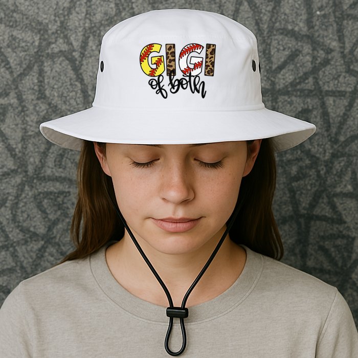 Leopard Gigi Of Both Baseball Softball Grandma Mother's Day Bucket Hat
