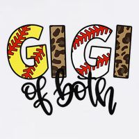 Leopard Gigi Of Both Baseball Softball Grandma Mother's Day Mesh Reversible Basketball Jersey Tank
