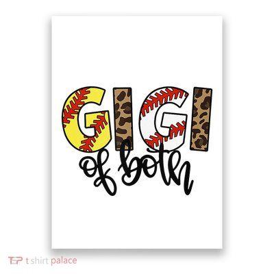 Leopard Gigi Of Both Baseball Softball Grandma Mother's Day Poster