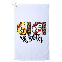 Leopard Gigi Of Both Baseball Softball Grandma Mother's Day Golf Towel