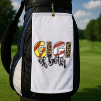 Leopard Gigi Of Both Baseball Softball Grandma Mother's Day Golf Towel