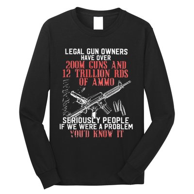 Legal Gun Owners Have Over 200m Guns Long Sleeve Shirt