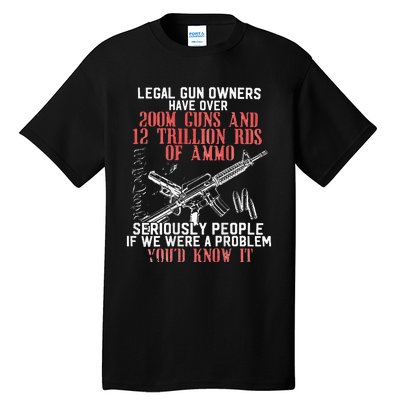 Legal Gun Owners Have Over 200m Guns Tall T-Shirt