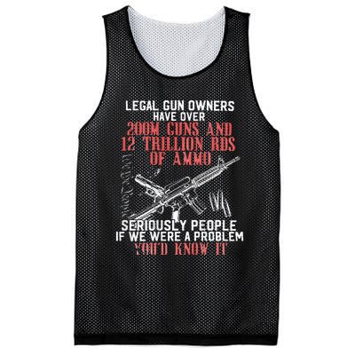 Legal Gun Owners Have Over 200m Guns Mesh Reversible Basketball Jersey Tank