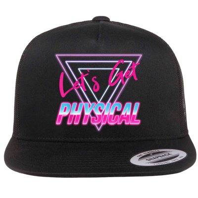 Lets Get Physical Workout Gym Tee 80's Retro Vintage Flatbill Hat