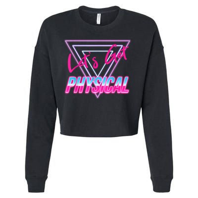 Lets Get Physical Workout Gym Tee 80's Retro Vintage Cropped Pullover Crew