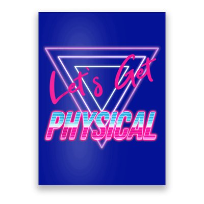 Lets Get Physical Workout Gym Tee 80's Retro Vintage Poster