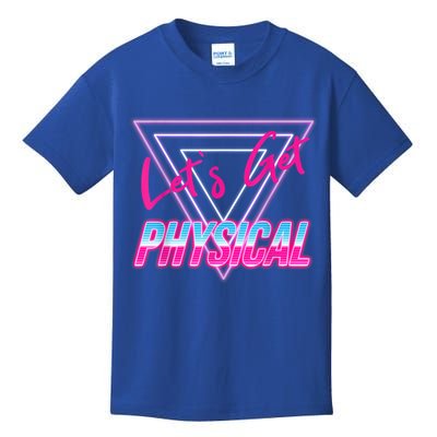 Lets Get Physical Workout Gym Tee 80's Retro Vintage Kids T-Shirt