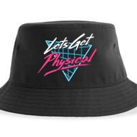 Lets Get Physical Workout Gym 80s Retro Vintage Sustainable Bucket Hat