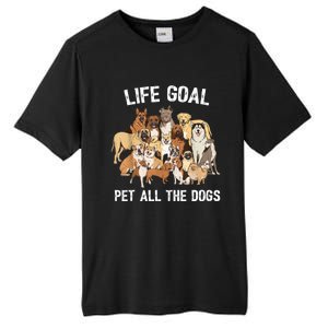 Life Goal Pet All The Dogs Shirt Funny Dog Lover TShirt Tall Fusion ChromaSoft Performance T-Shirt